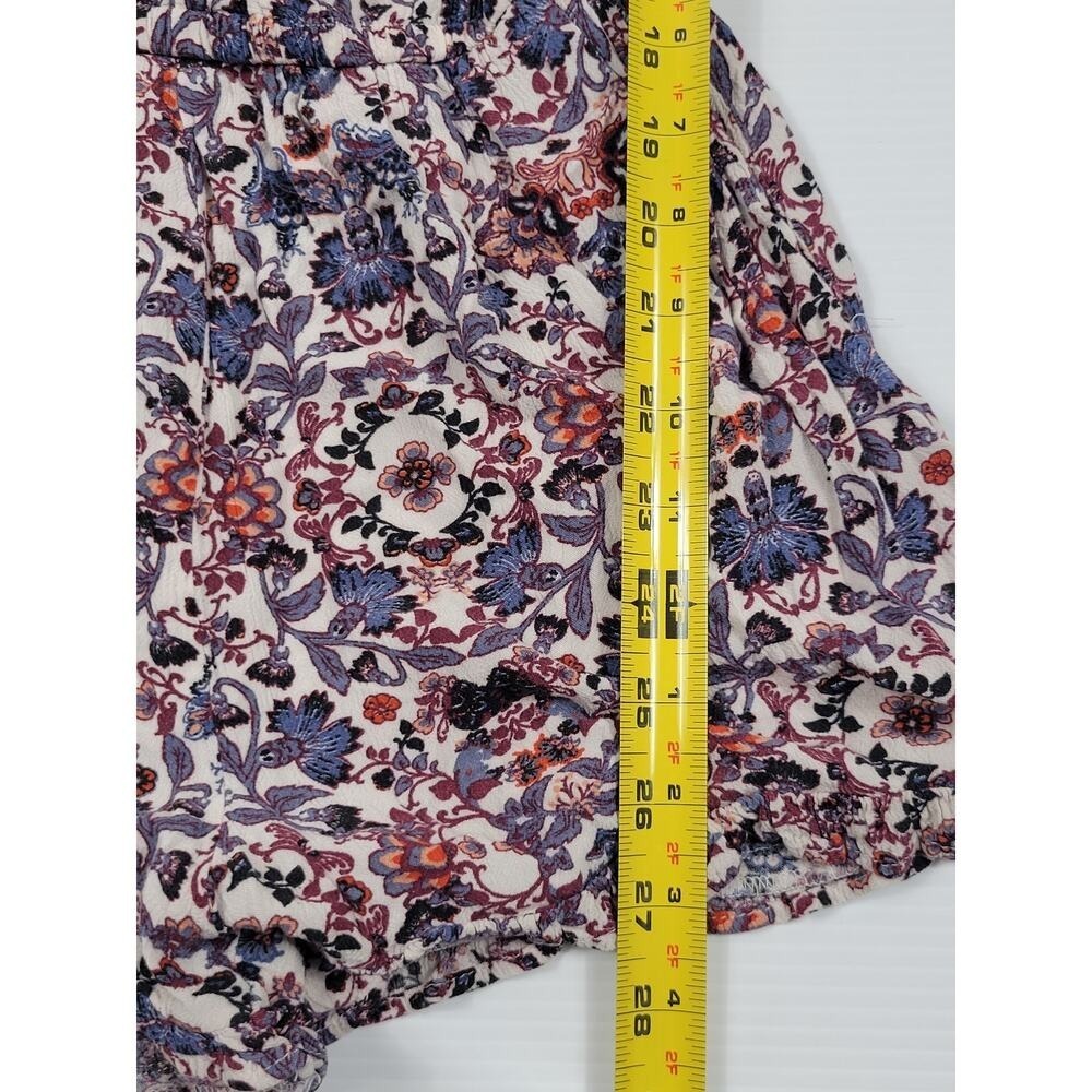 American Eagle Paisley Live Your Life Bohemian Style Floral Romper Womens XS - Picture 9 of 12